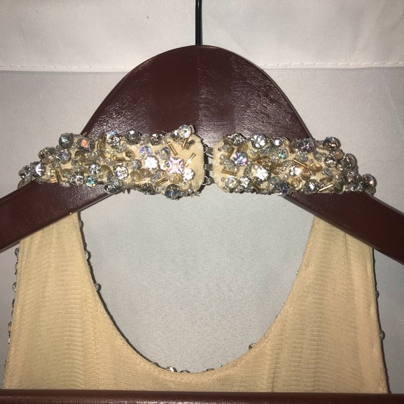 JOVANI BLUSH + CHAMPAGNE BALLGOWN - Picture 6 of 8